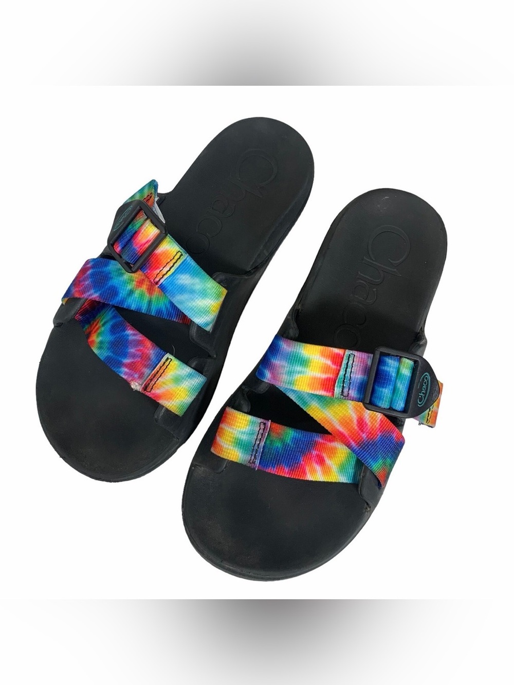 Chaco Women’s Chillos Slide Sandals Light Tie Dye Size 8